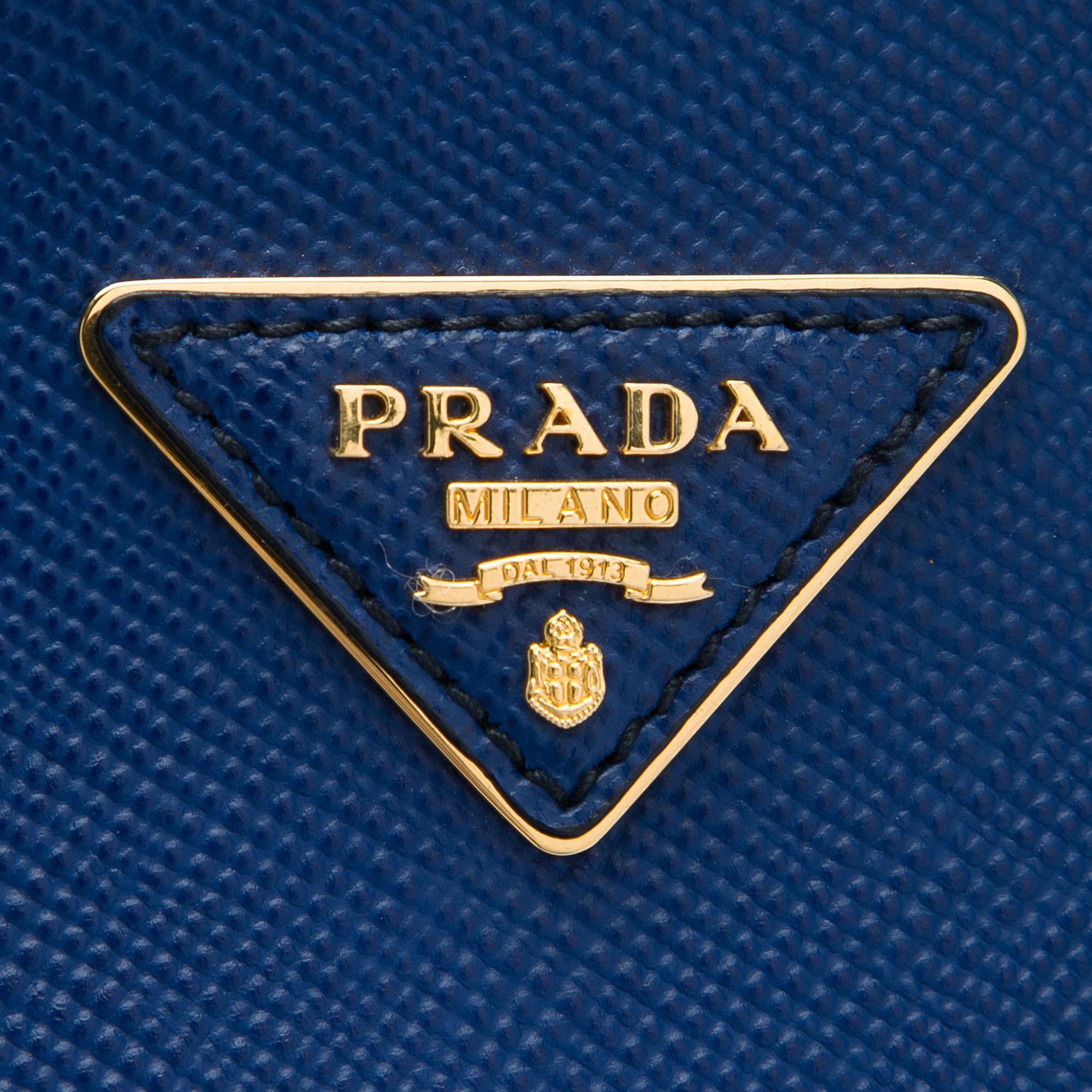 Prada Medium Saffiano Cuir Double Handle Satchel