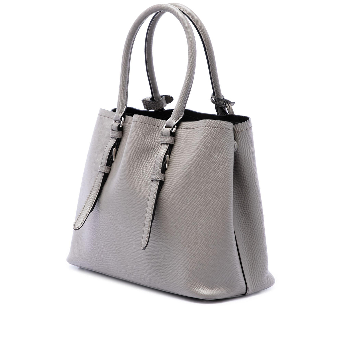 Prada Medium Saffiano Cuir Double Handle Satchel