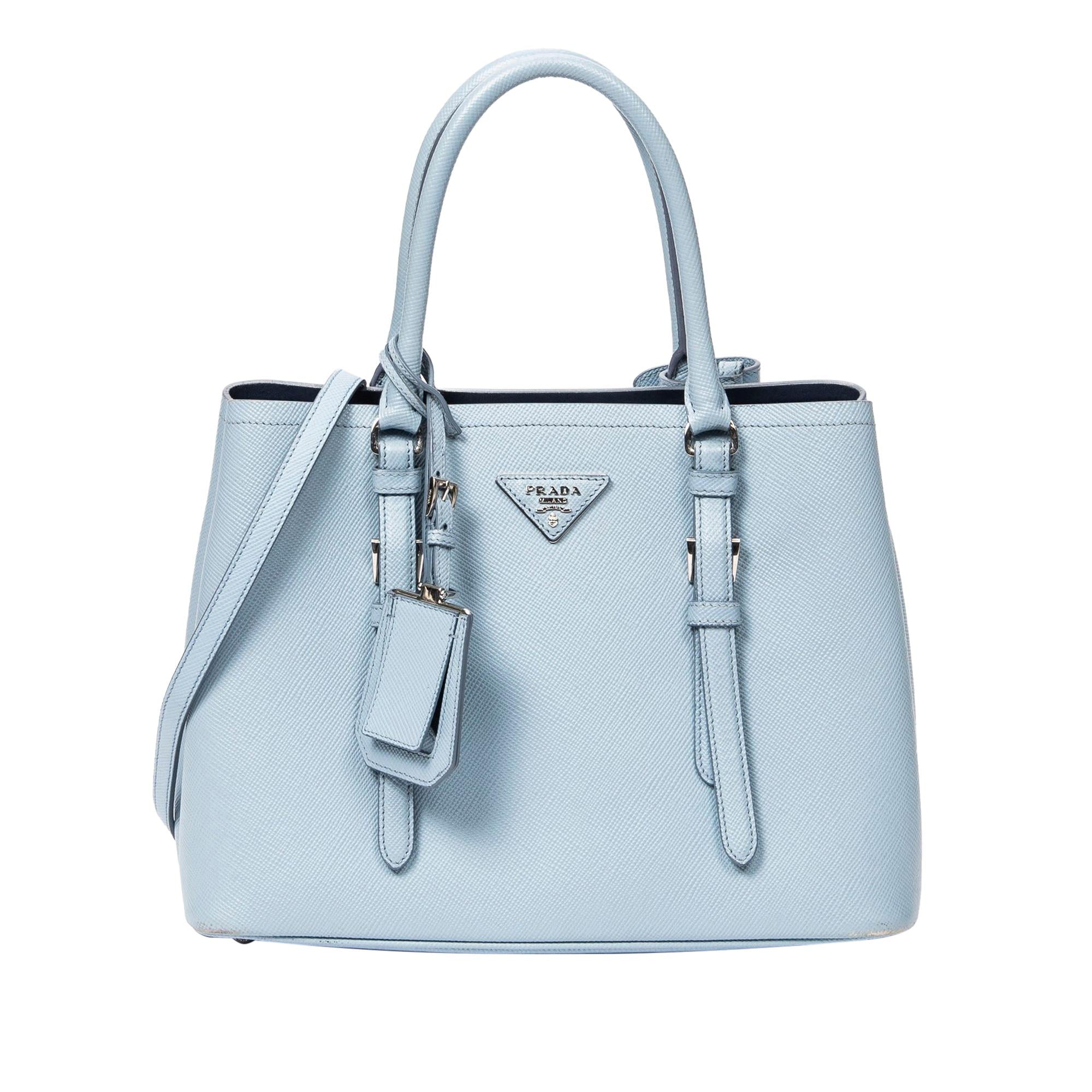 Prada Medium Saffiano Cuir Double Satchel (SHG-2RGiAm)