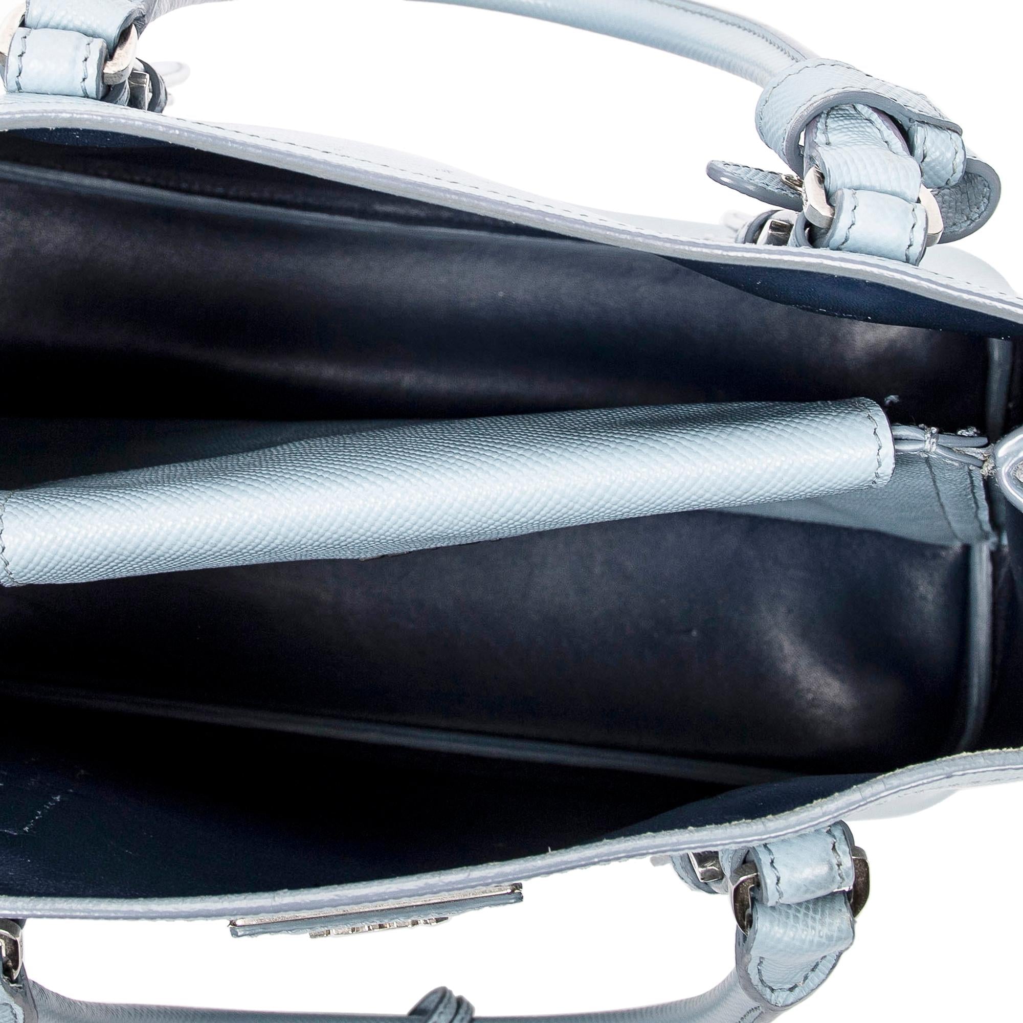 Prada Medium Saffiano Cuir Double Satchel (SHG-2RGiAm)