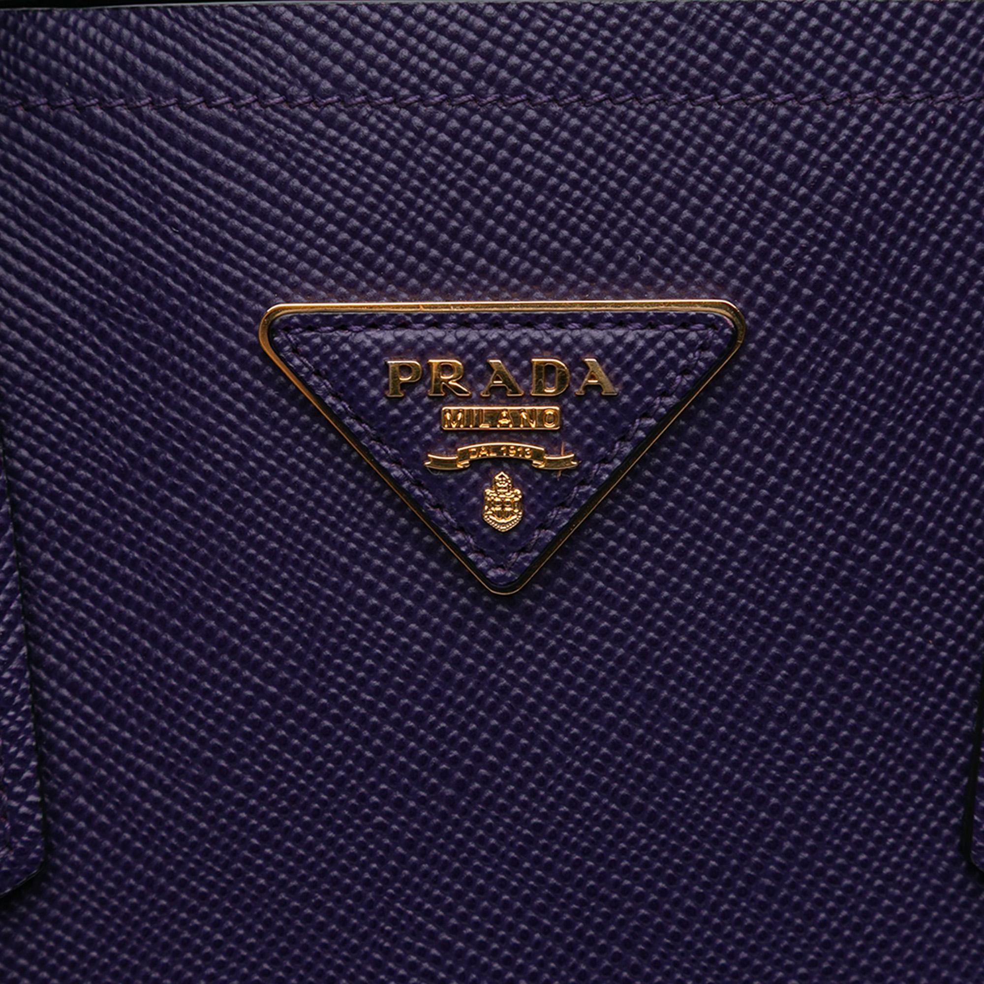 Prada Medium Saffiano Cuir Double Satchel