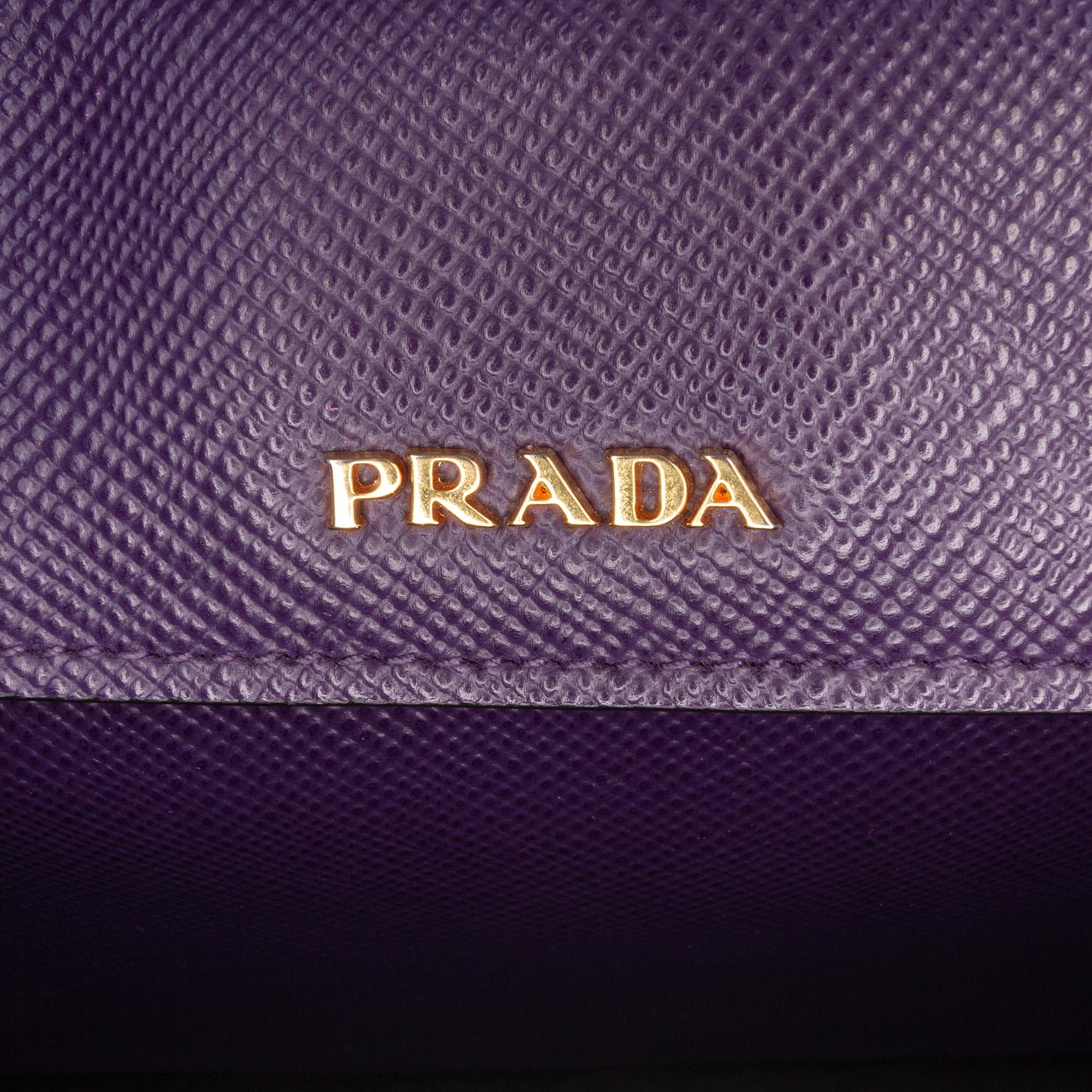 Prada Medium Saffiano Cuir Double Satchel