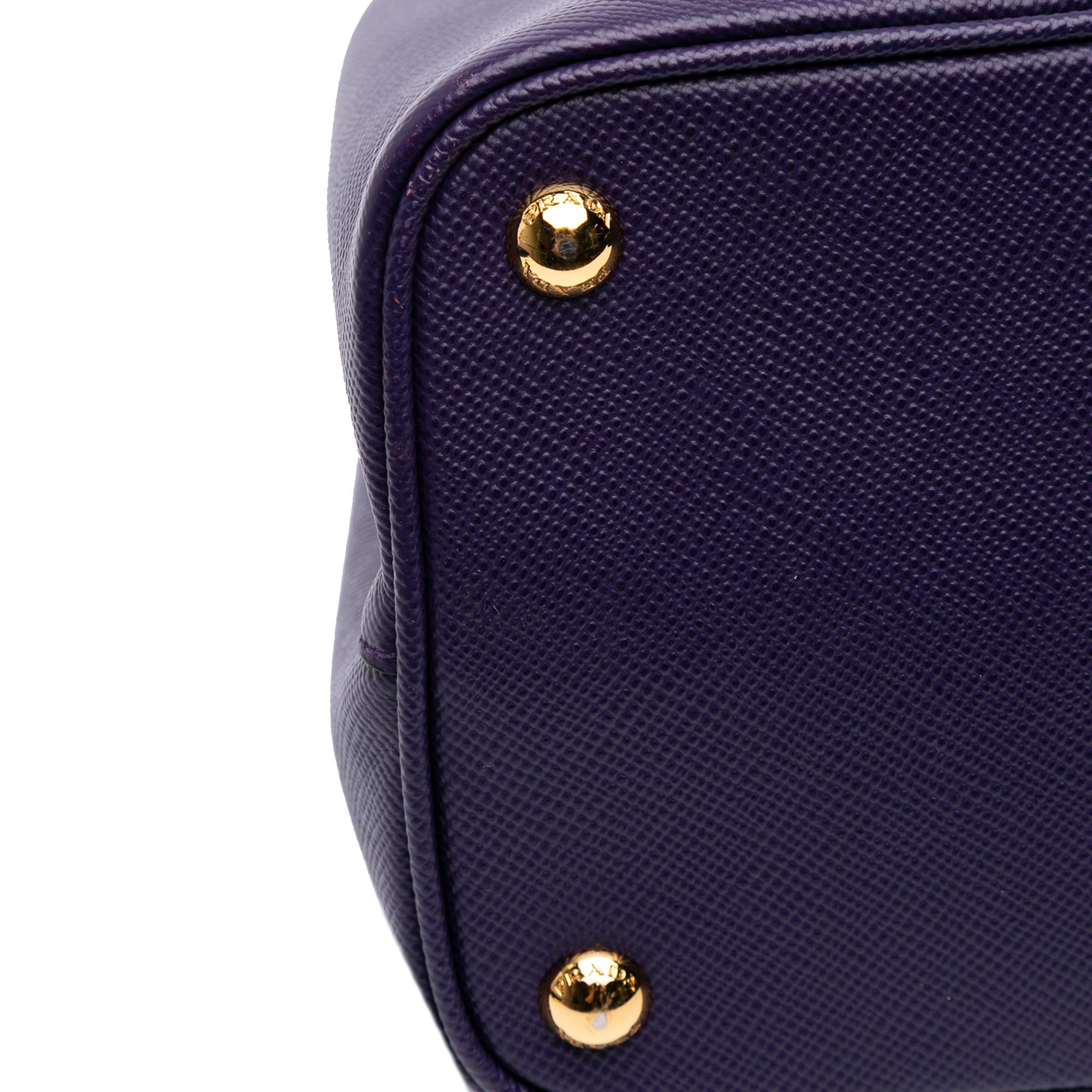 Prada Medium Saffiano Cuir Double Satchel