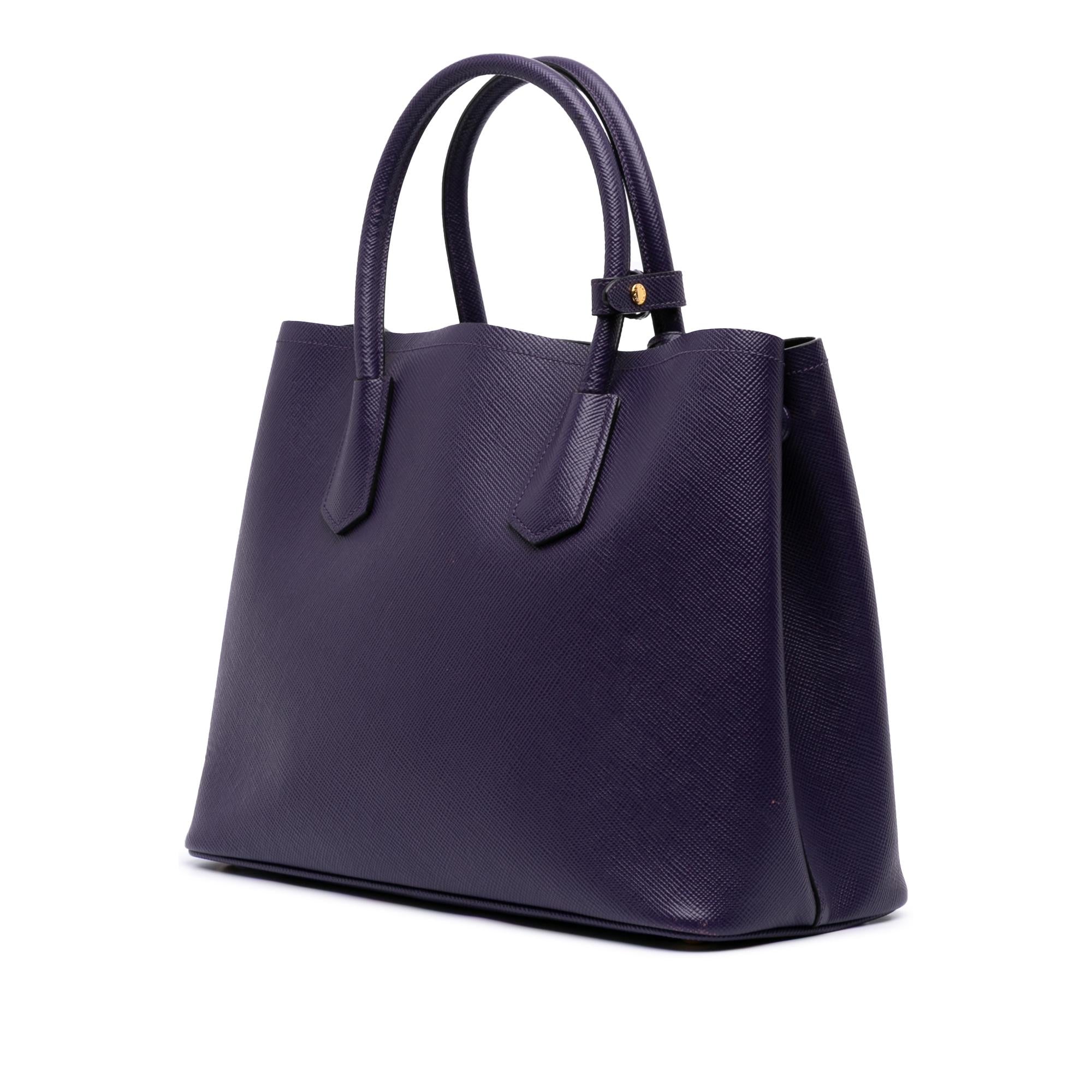 Prada Medium Saffiano Cuir Double Satchel