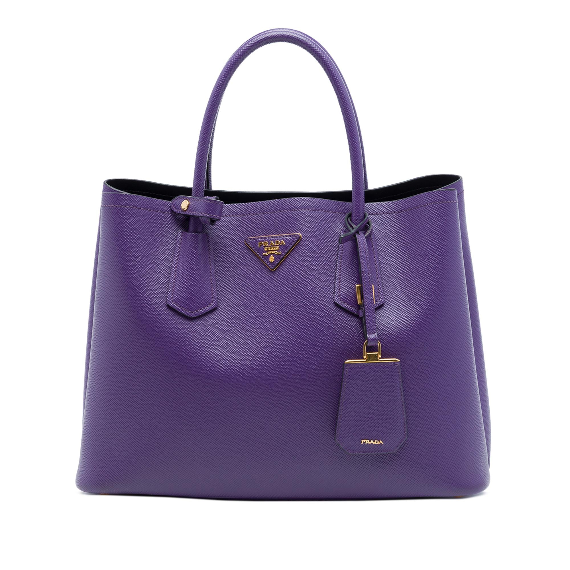 Prada Medium Saffiano Cuir Double Satchel