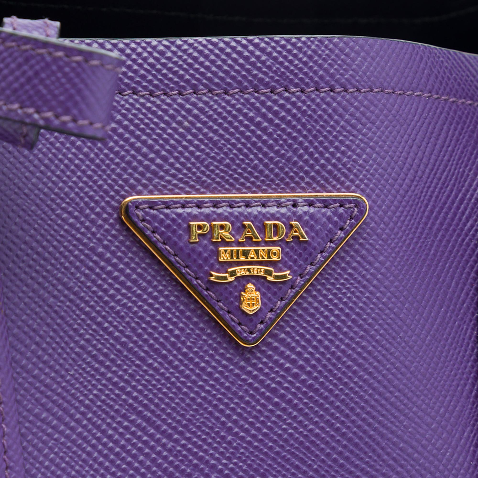 Prada Medium Saffiano Cuir Double Satchel