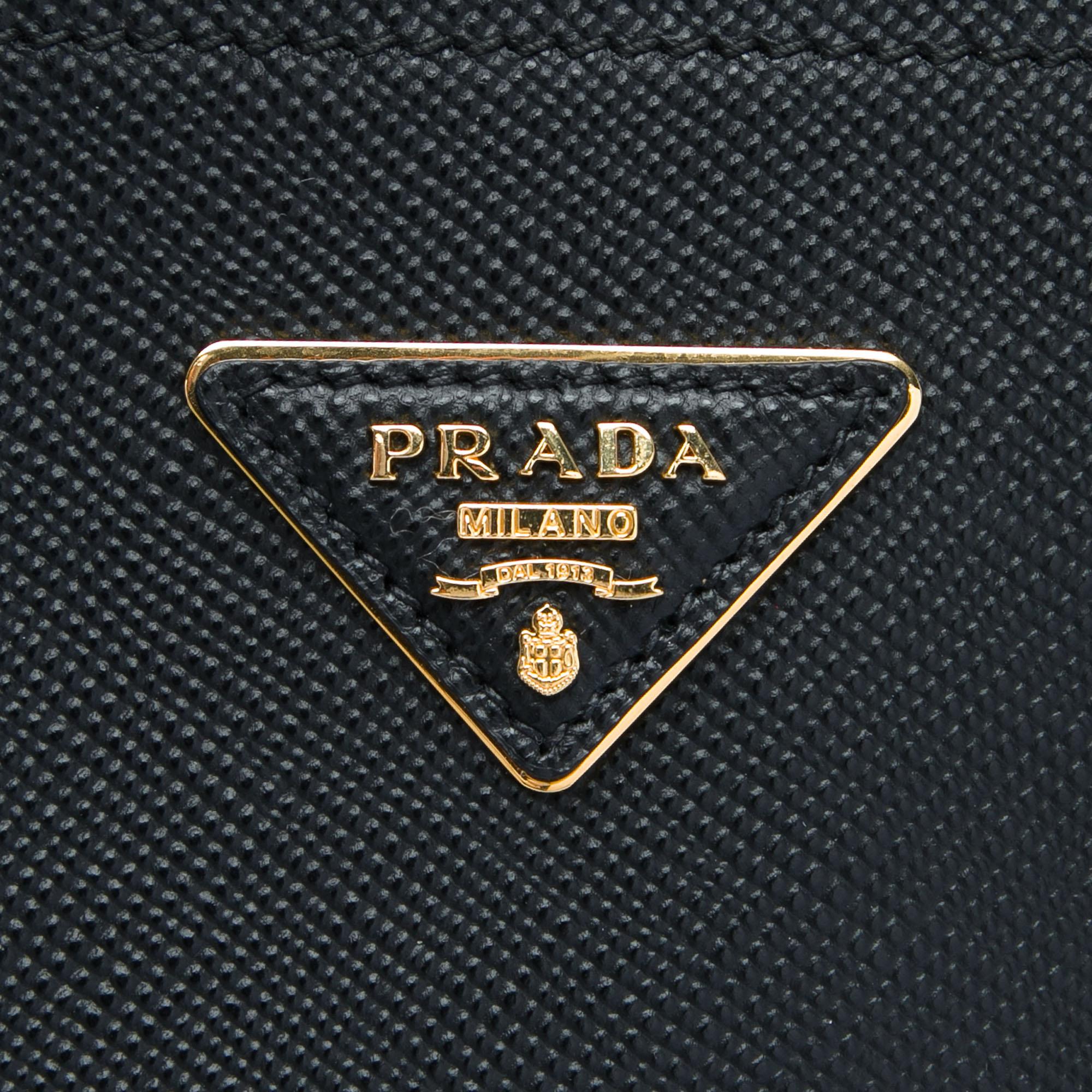 Prada Medium Saffiano Cuir Double Satchel