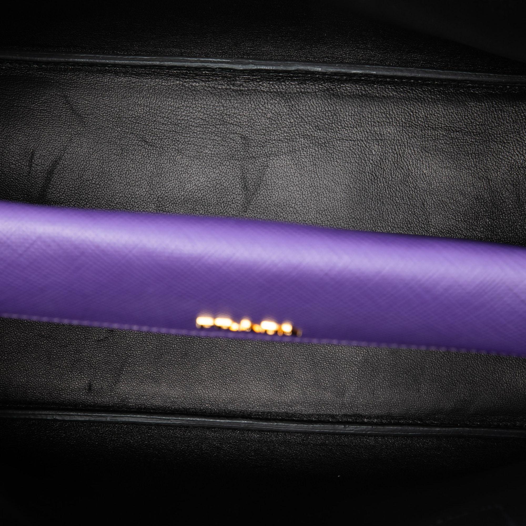Prada Medium Saffiano Cuir Double Satchel