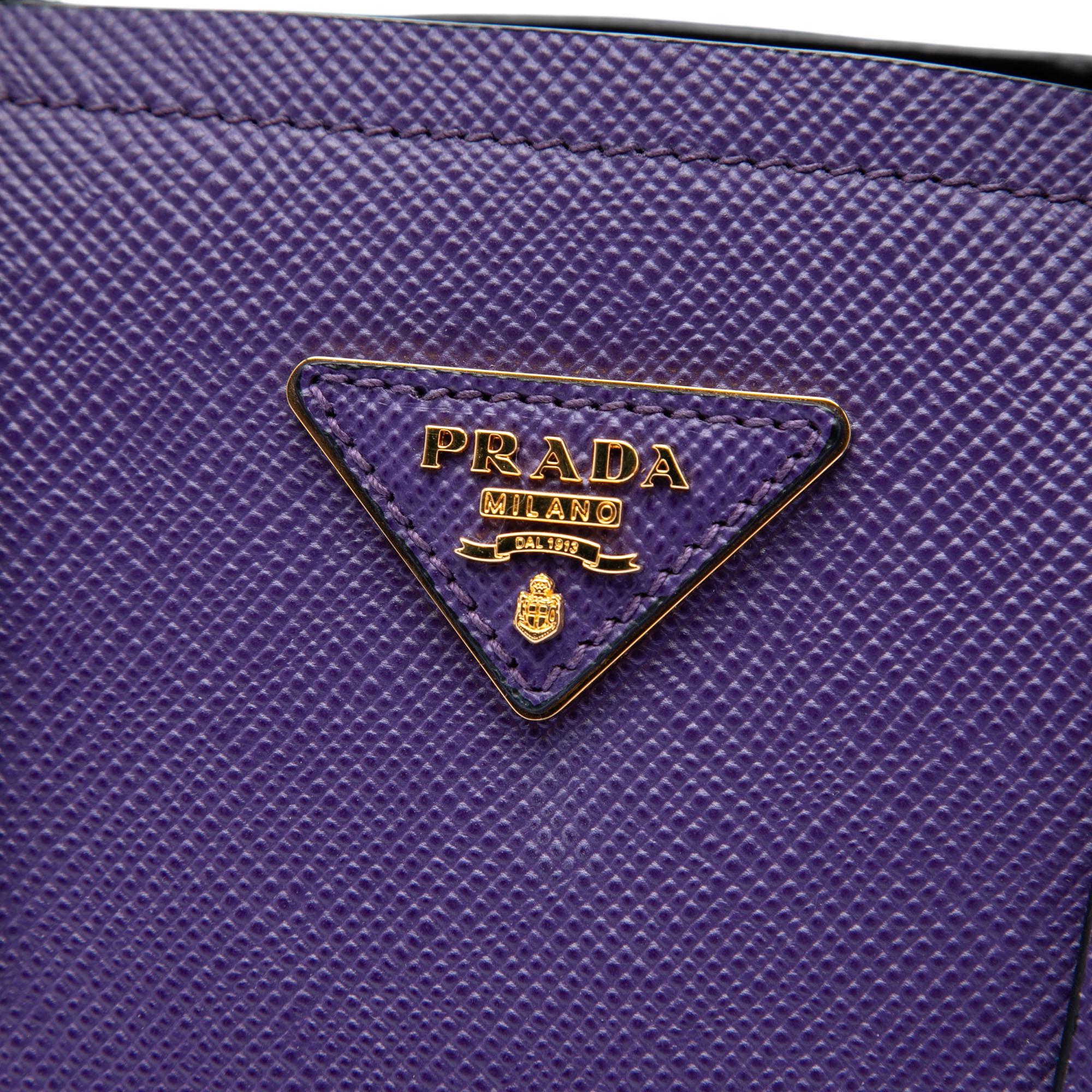 Prada Medium Saffiano Cuir Double Satchel