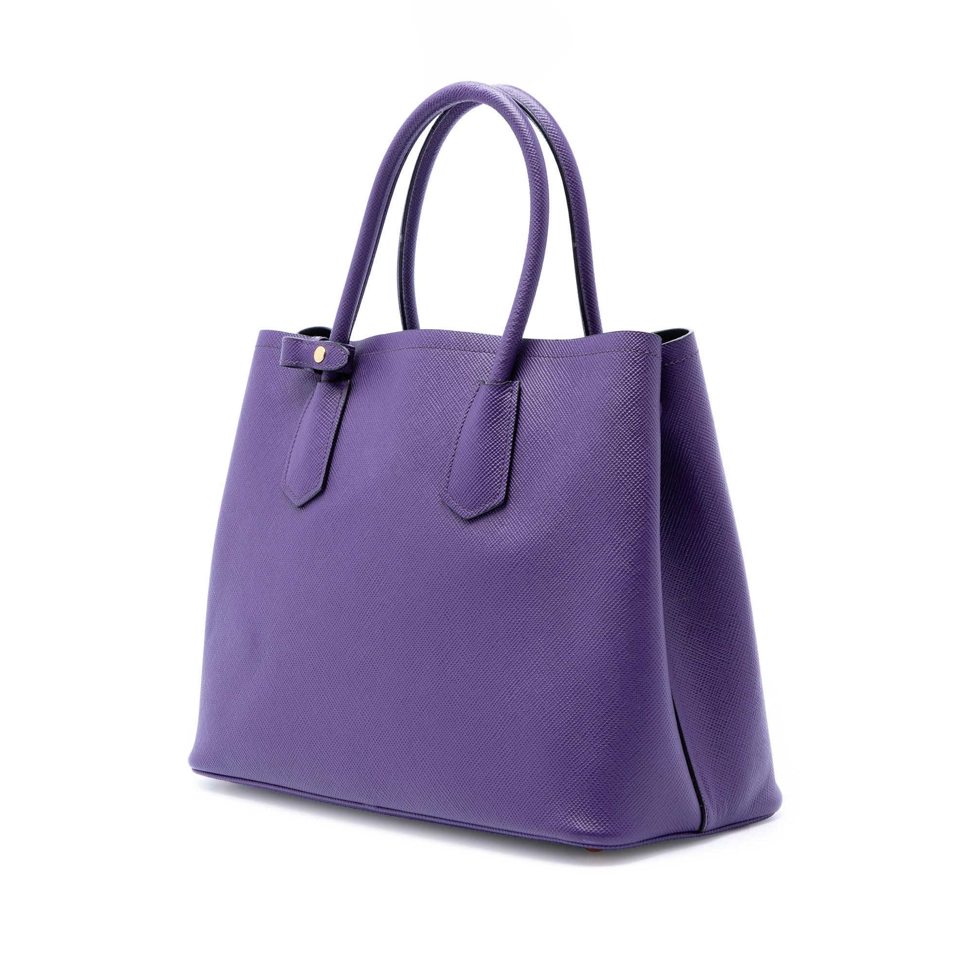 Prada Medium Saffiano Cuir Double Satchel