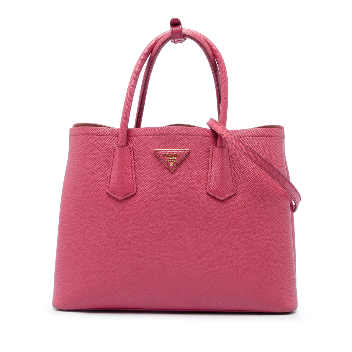 Prada Medium Saffiano Cuir Double Satchel