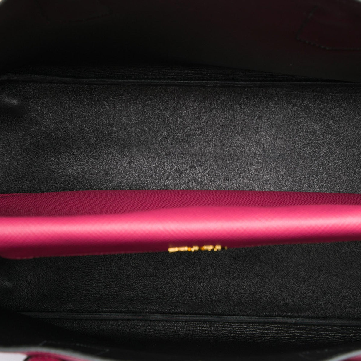 Prada Medium Saffiano Cuir Double Satchel