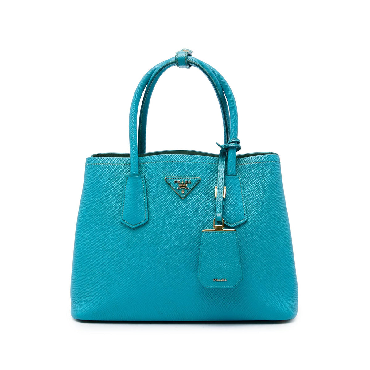 Prada Medium Saffiano Cuir Double Satchel
