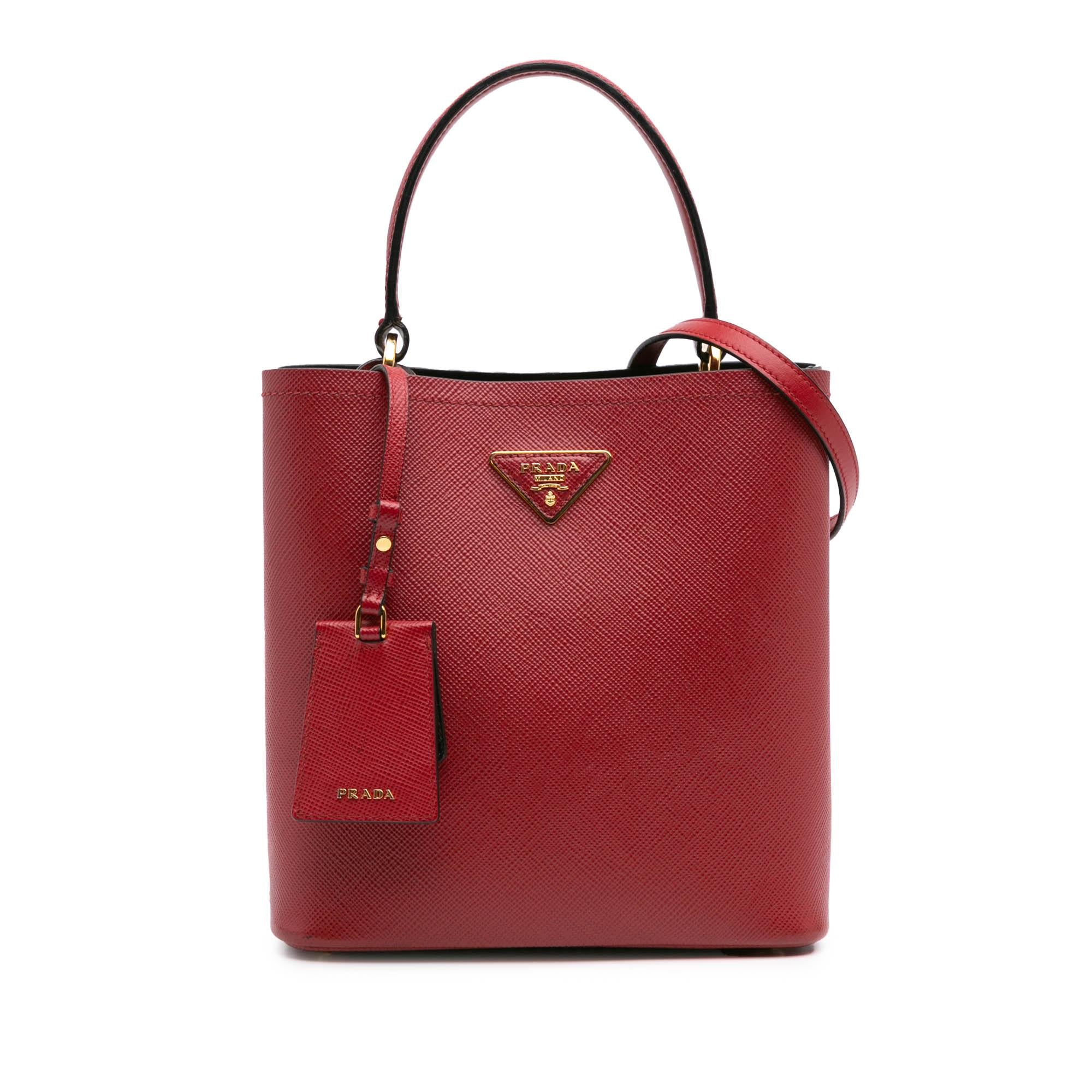 Prada Medium Saffiano Cuir Panier Satchel