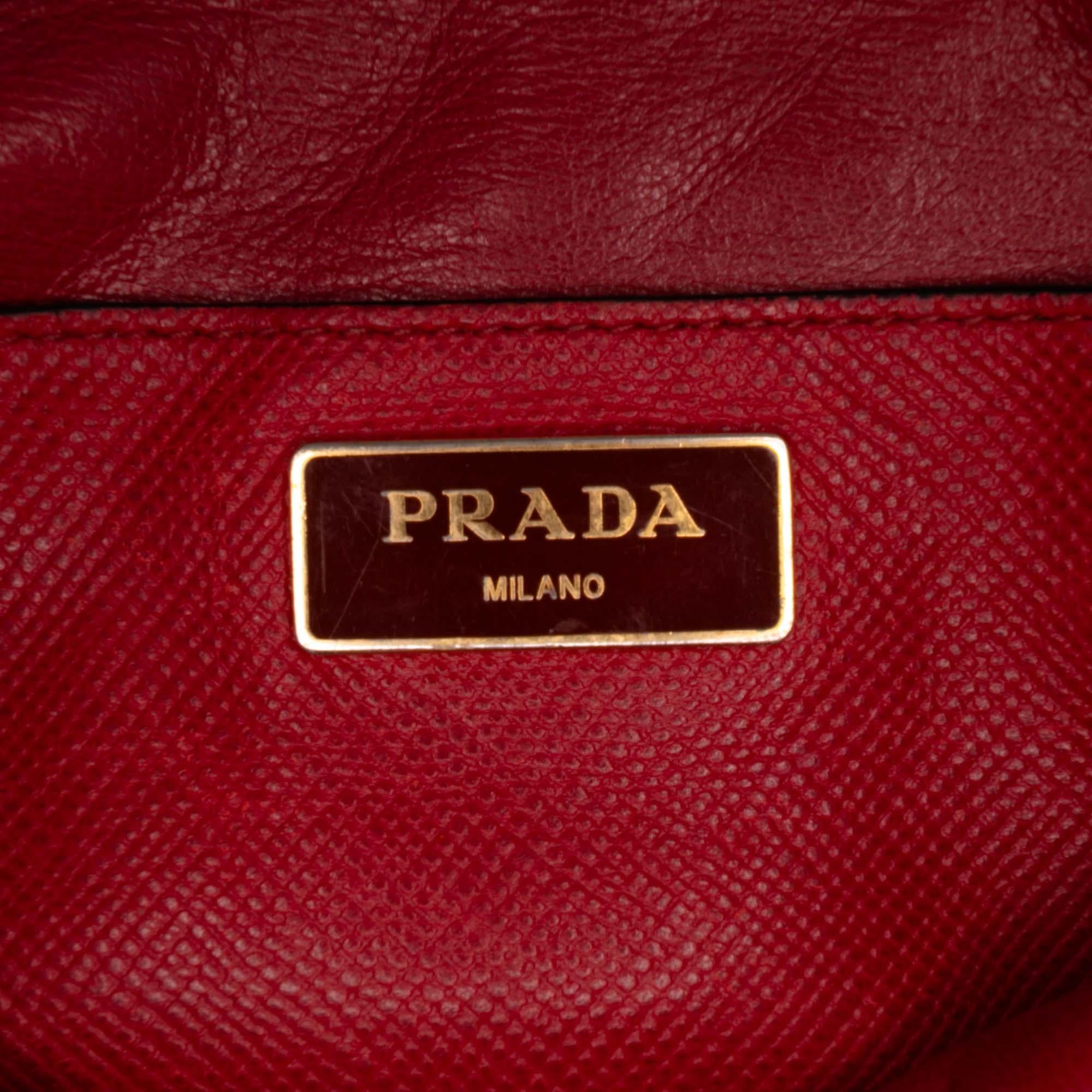 Prada Medium Saffiano Dome Satchel