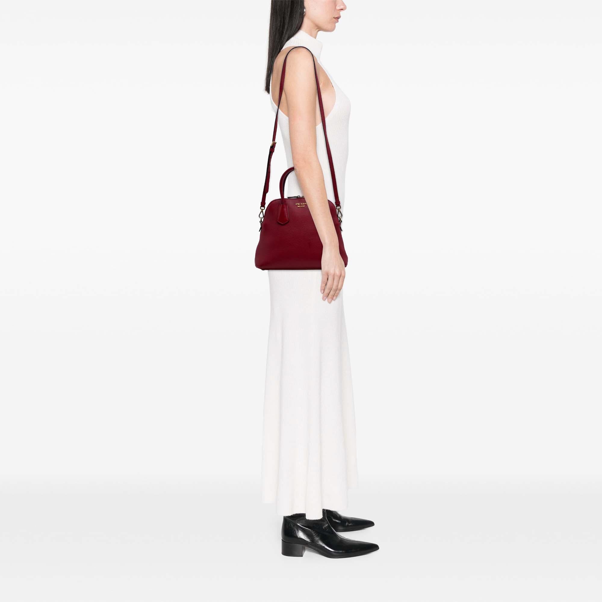 Prada Medium Saffiano Dome Satchel