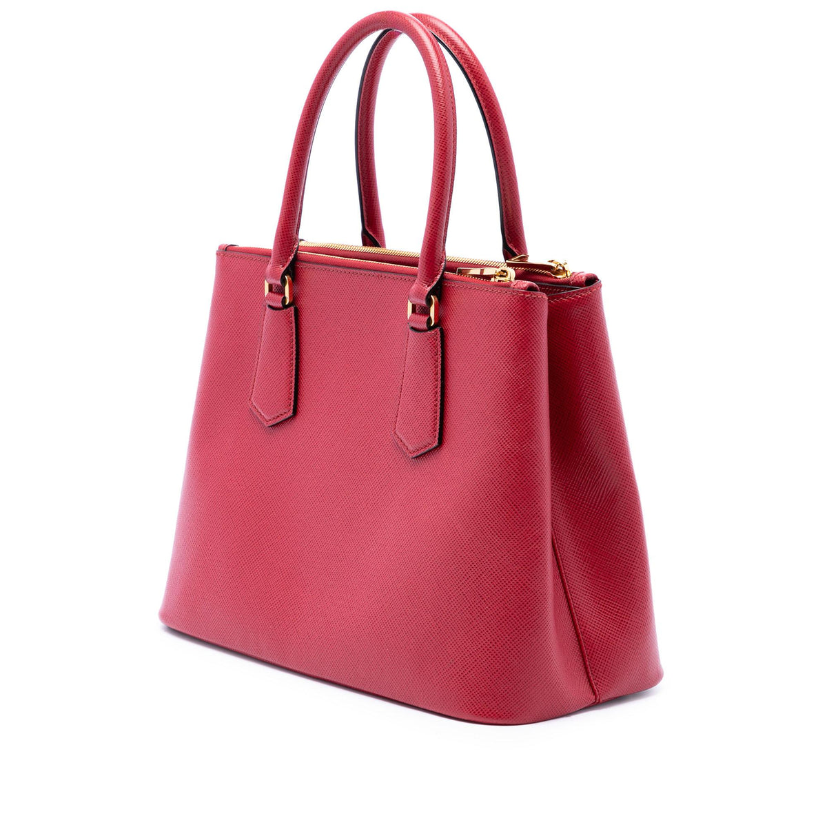 Prada Medium Saffiano Galleria Double Zip Satchel