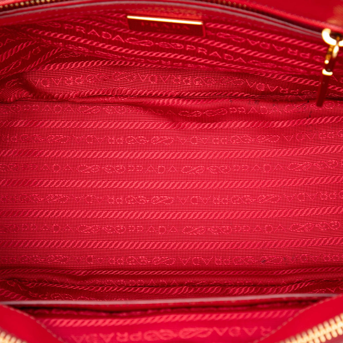 Prada Medium Saffiano Galleria Double Zip Satchel