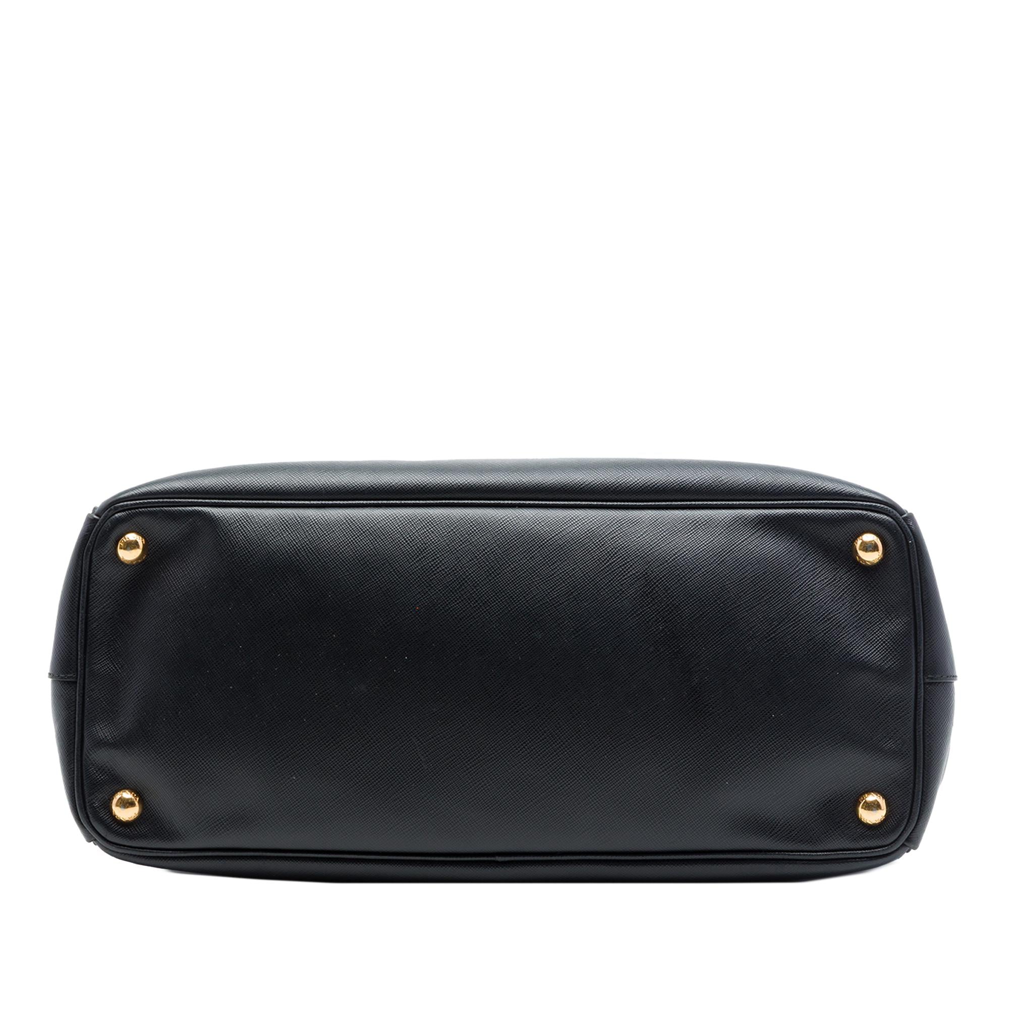 Prada Medium Saffiano Lux Galleria Double Zip Satchel