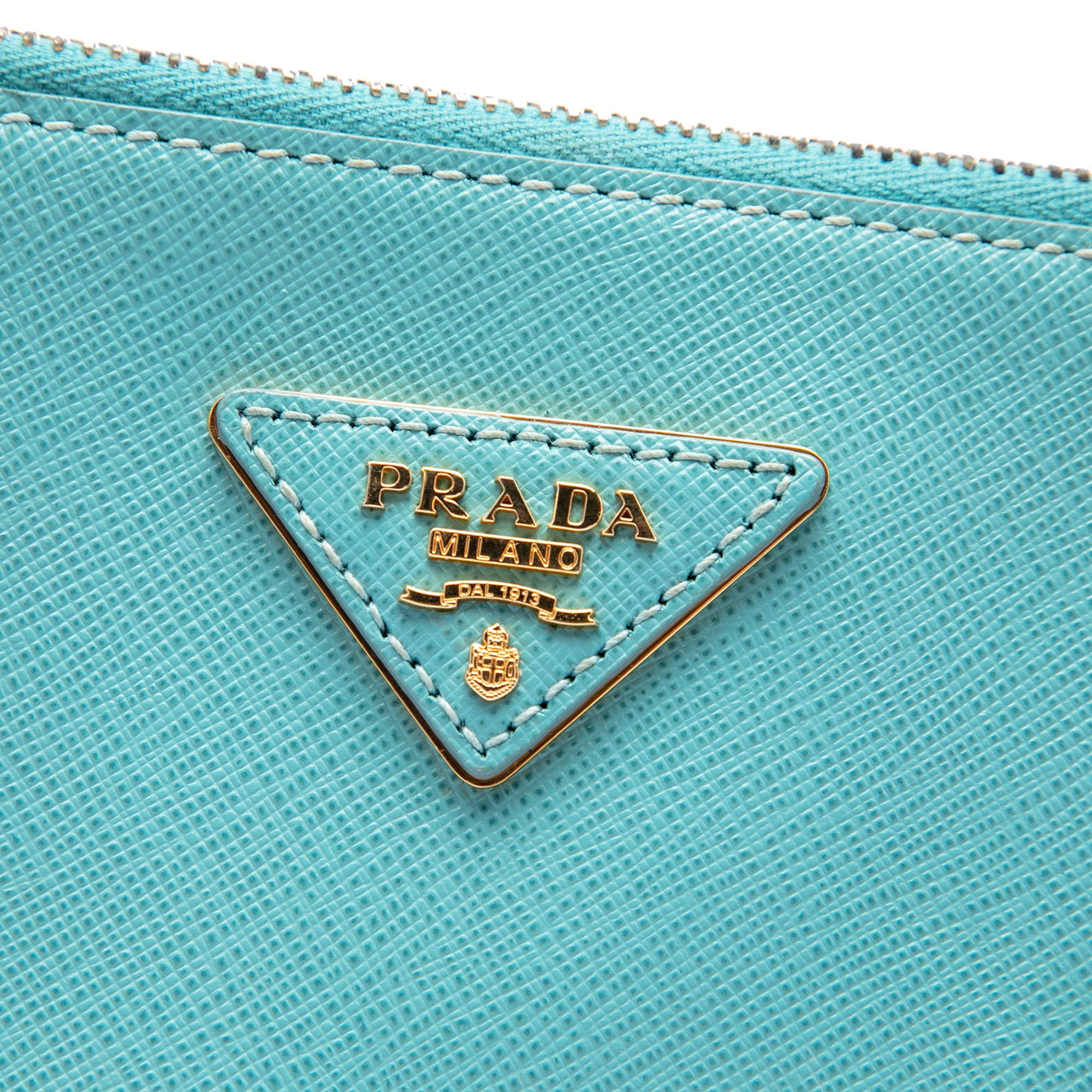 Prada Medium Saffiano Lux Galleria Double Zip Satchel