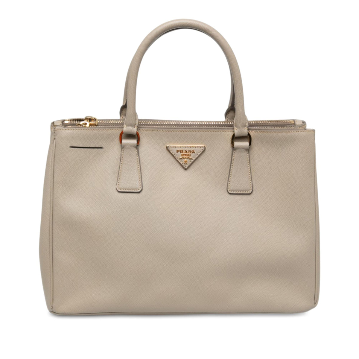 Prada Medium Saffiano Lux Galleria Double Zip Satchel