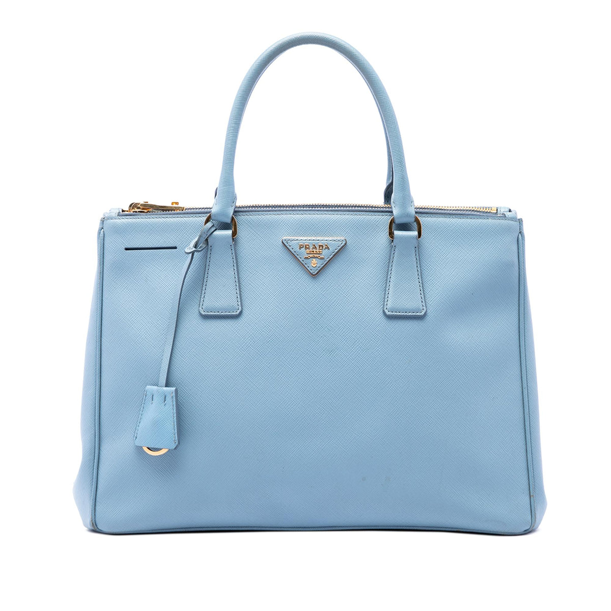 Prada Medium Saffiano Lux Galleria Double Zip Satchel