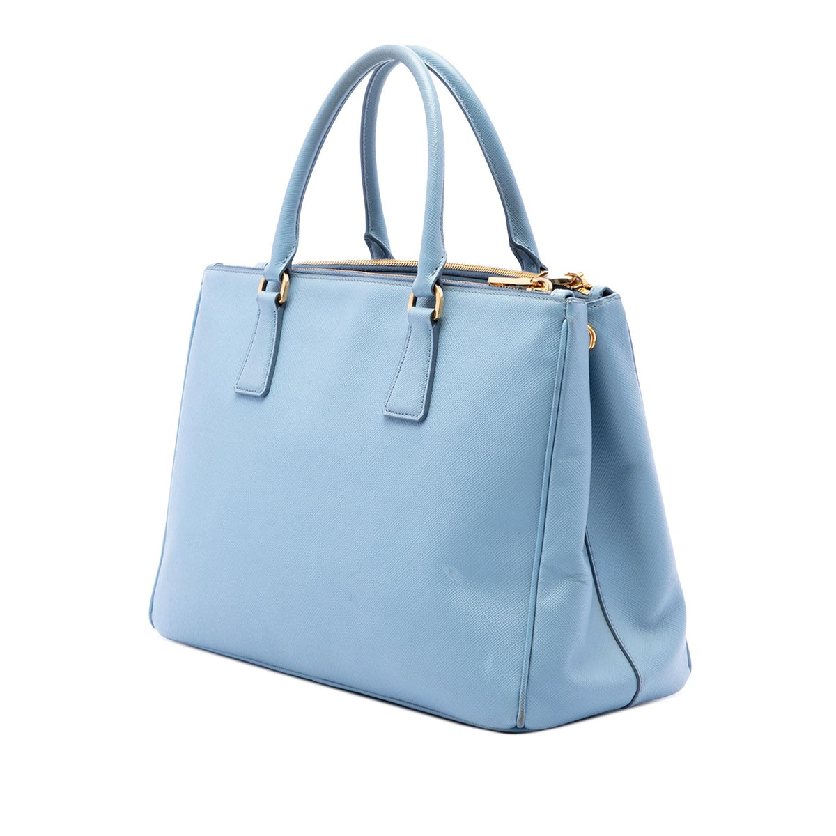 Prada Medium Saffiano Lux Galleria Double Zip Satchel