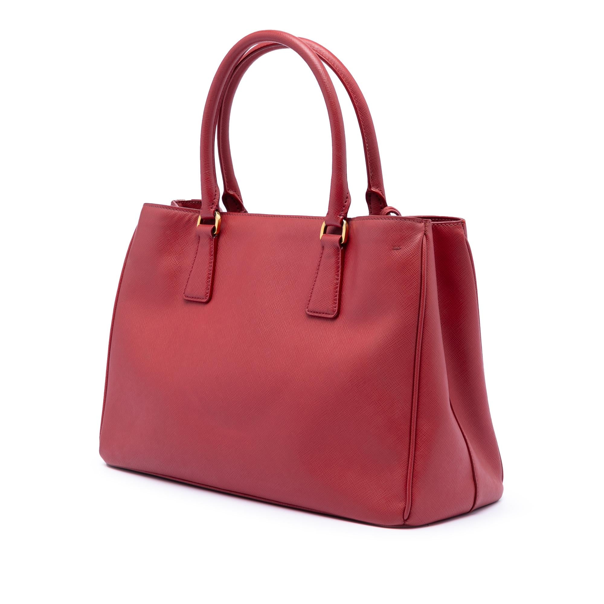 Prada Medium Saffiano Lux Galleria Satchel