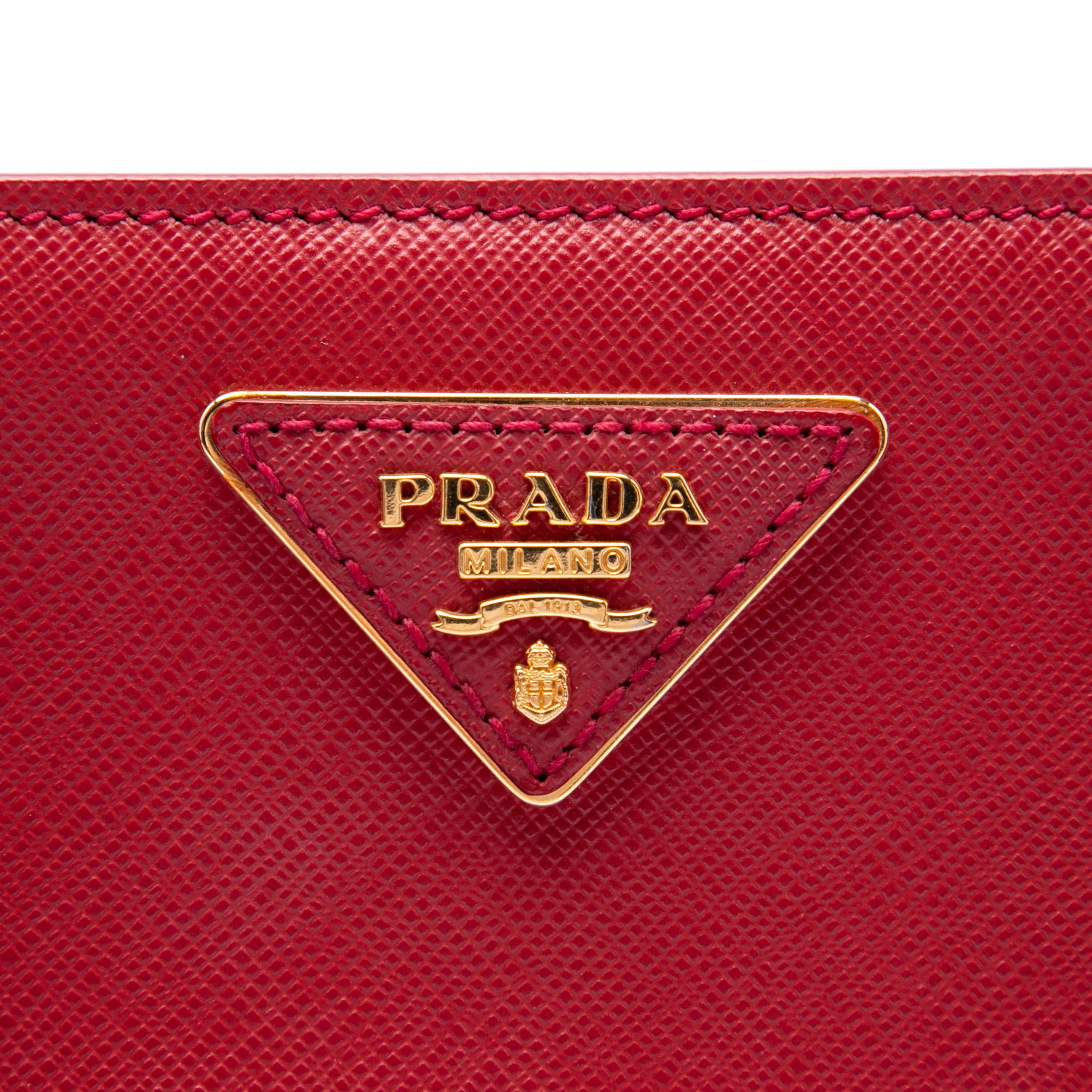 Prada Medium Saffiano Lux Galleria Satchel