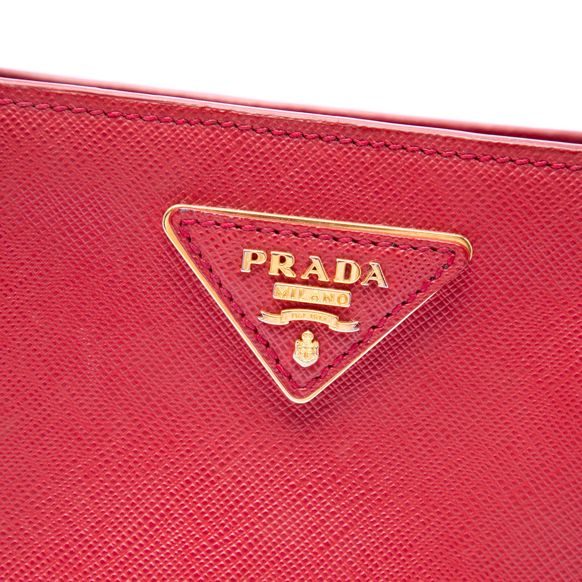 Prada Medium Saffiano Lux Galleria Tote