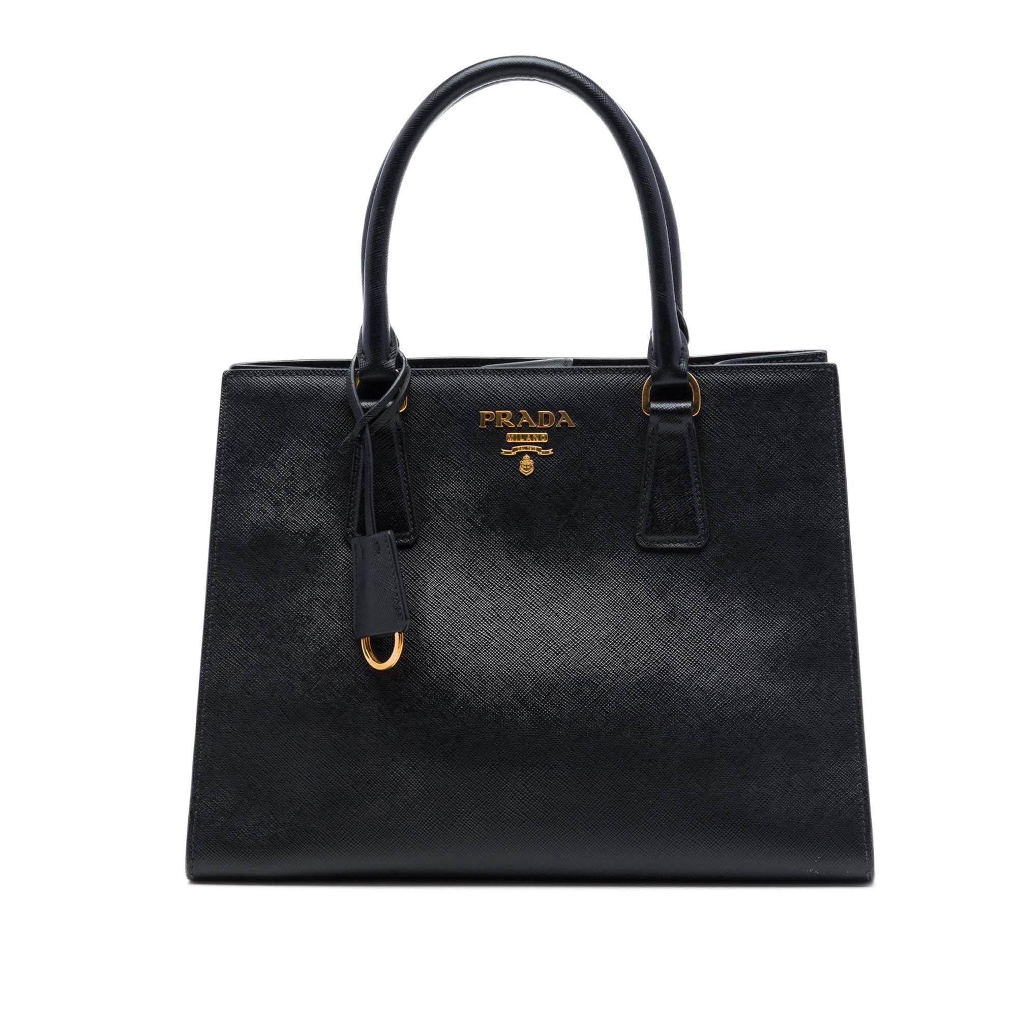 Prada Medium Saffiano Lux Open Convertible Tote