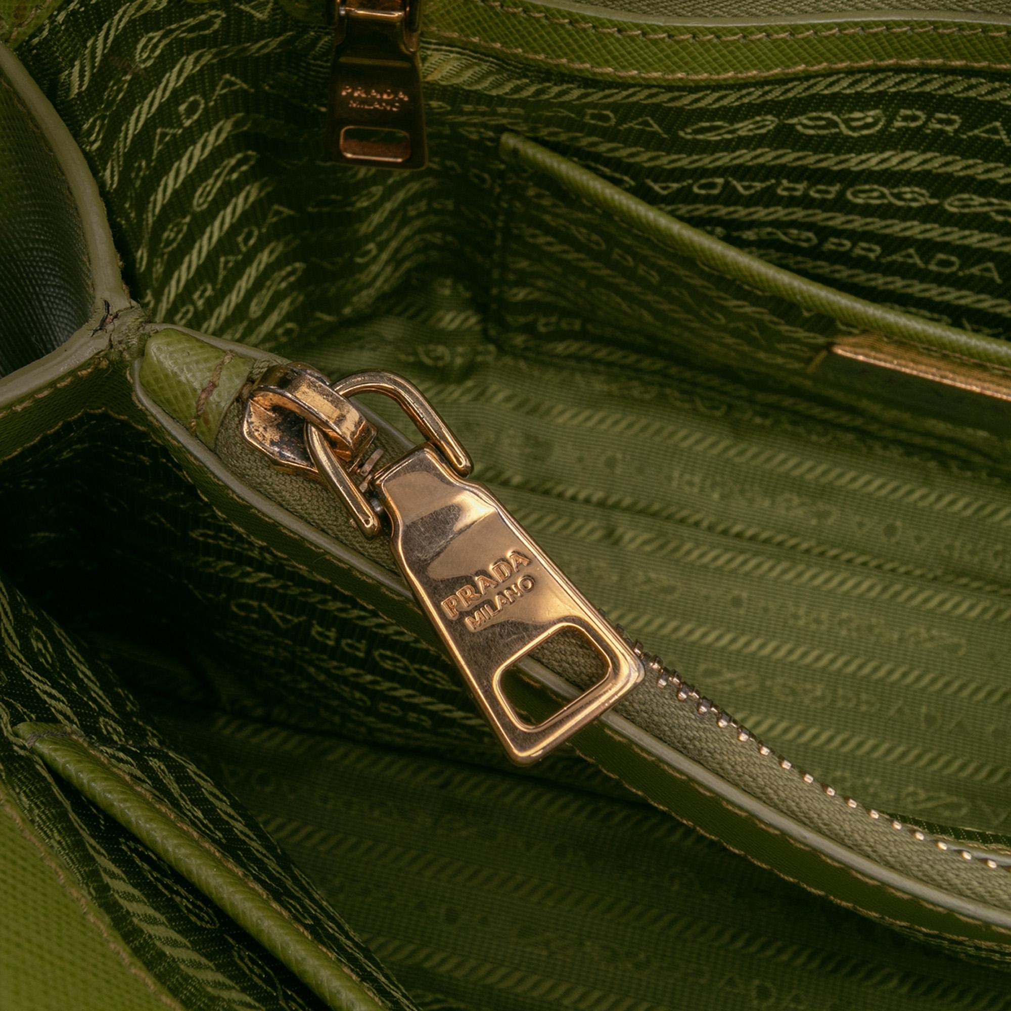 Prada Medium Saffiano Lux Promenade Satchel