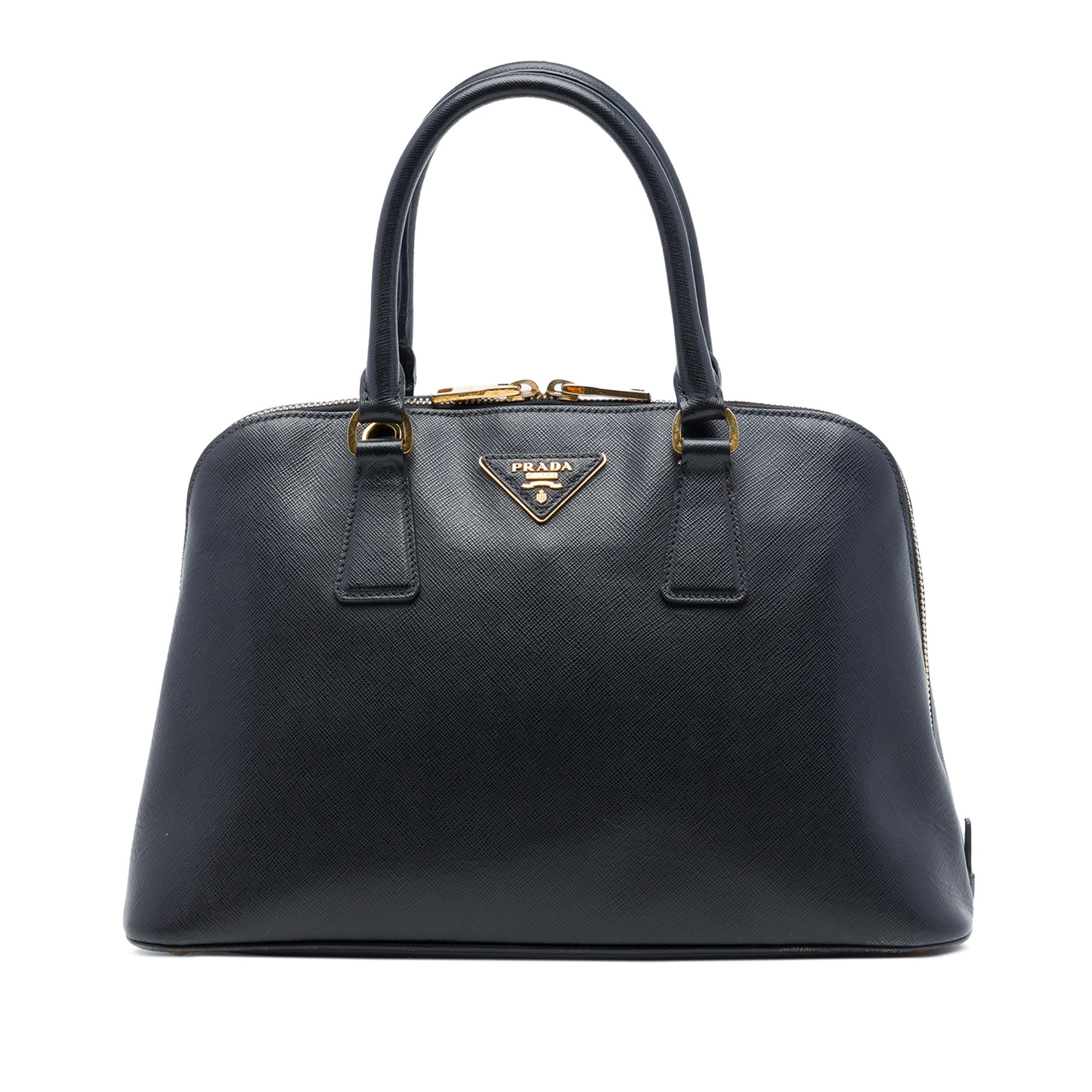 Prada Medium Saffiano Lux Promenade Satchel