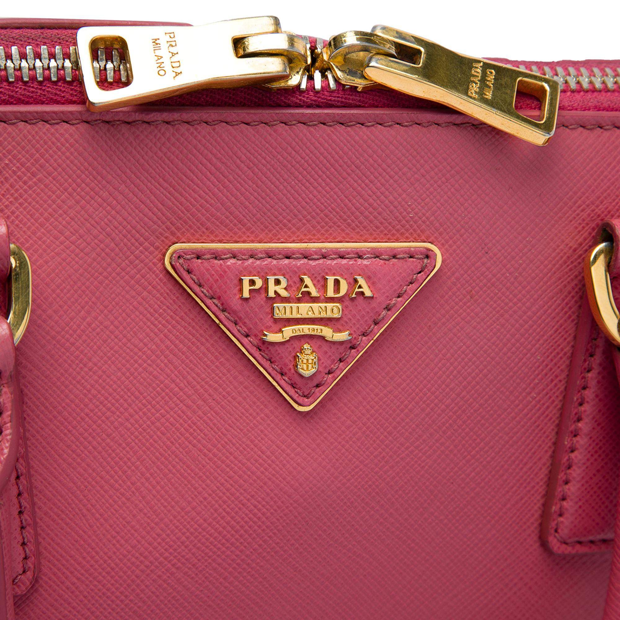 Prada Medium Saffiano Lux Promenade Satchel