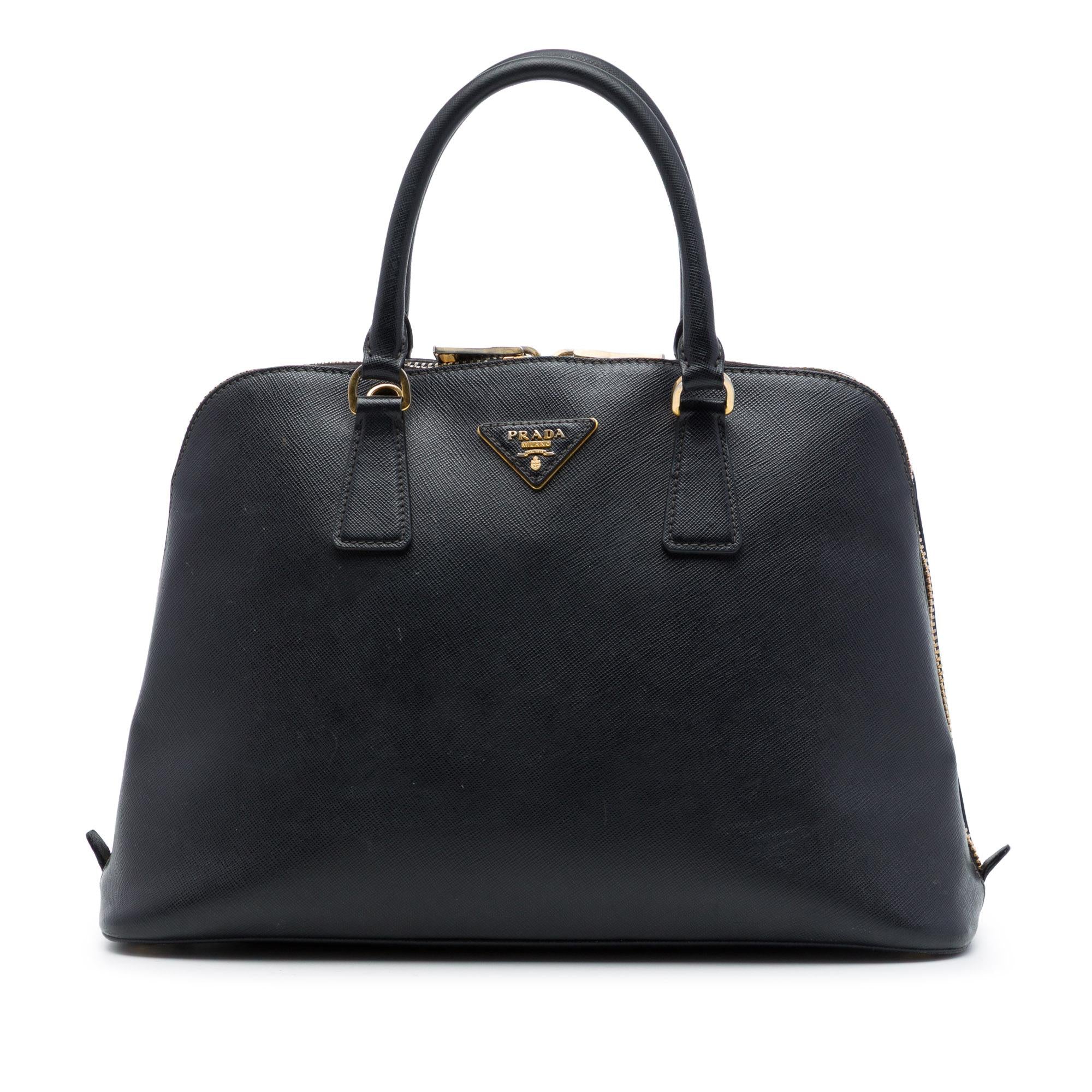 Prada Medium Saffiano Lux Promenade Satchel