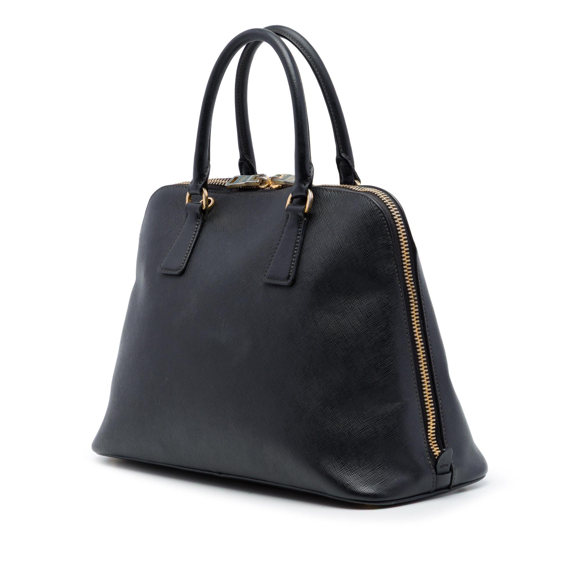 Prada Medium Saffiano Lux Promenade Satchel