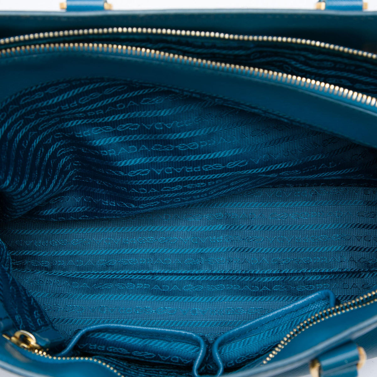 Prada Medium Saffiano Lux Zip Tote