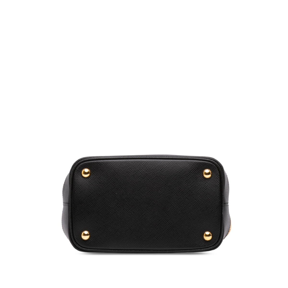 Prada Medium Saffiano Trimmed Paglia Panier Bag