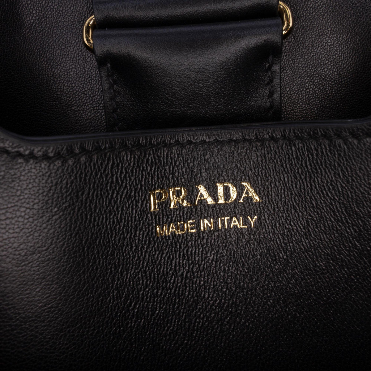 Prada Medium Saffiano Trimmed Paglia Panier Bag