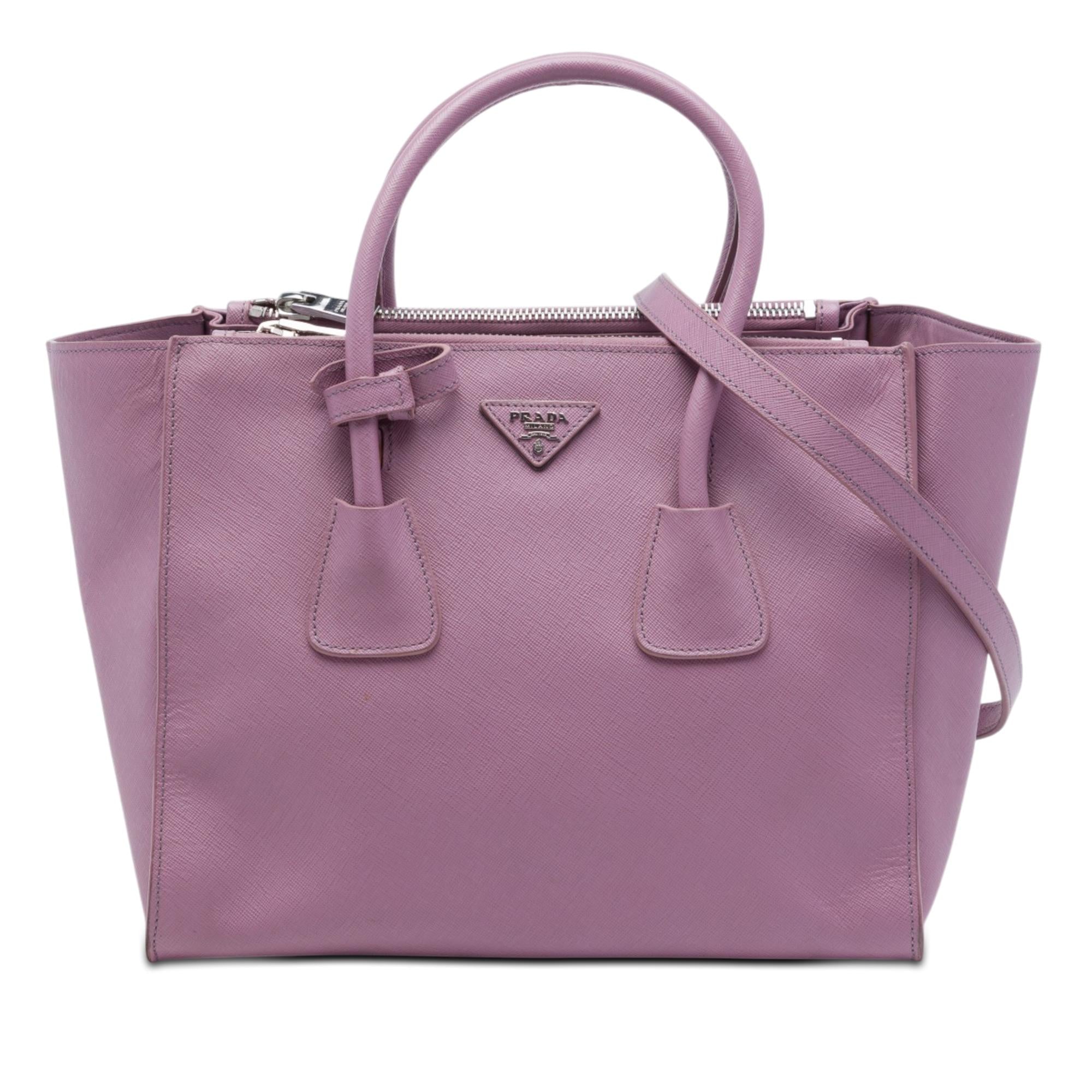 Prada Medium Saffiano Twin Pocket Satchel