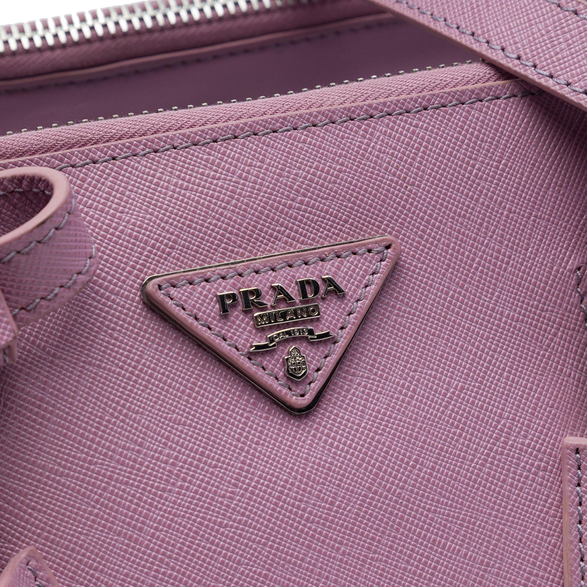 Prada Medium Saffiano Twin Pocket Satchel