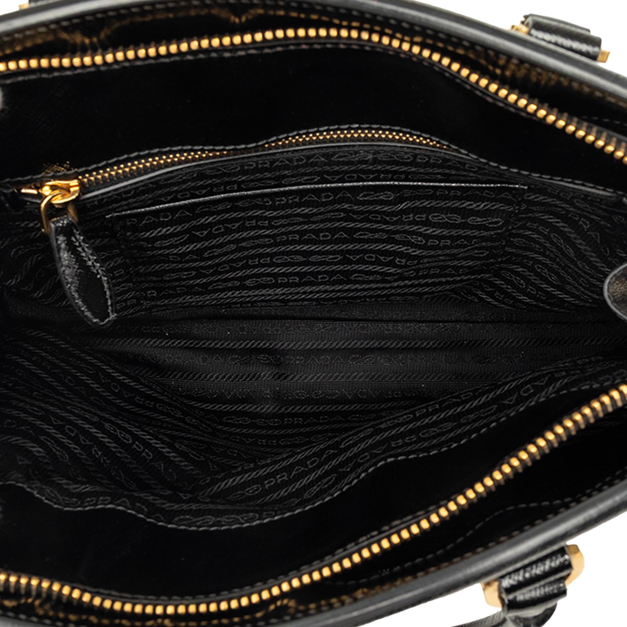 Prada Medium Saffiano Vernice Parabole Tote