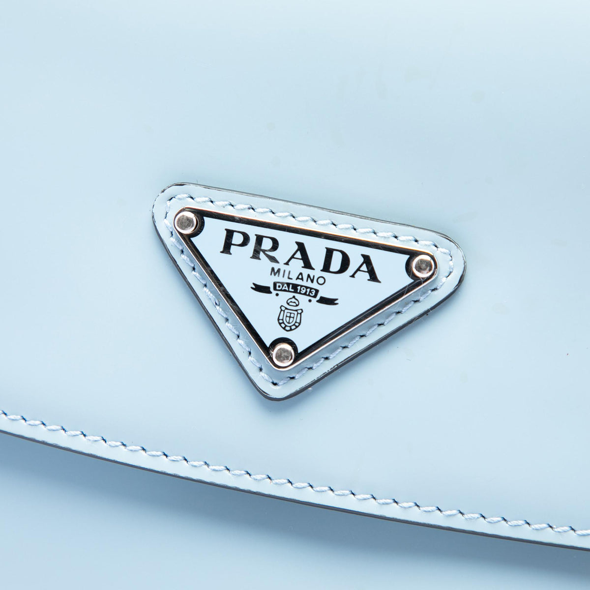 Prada Medium Spazzolato Leather Cleo Flap Crossbody