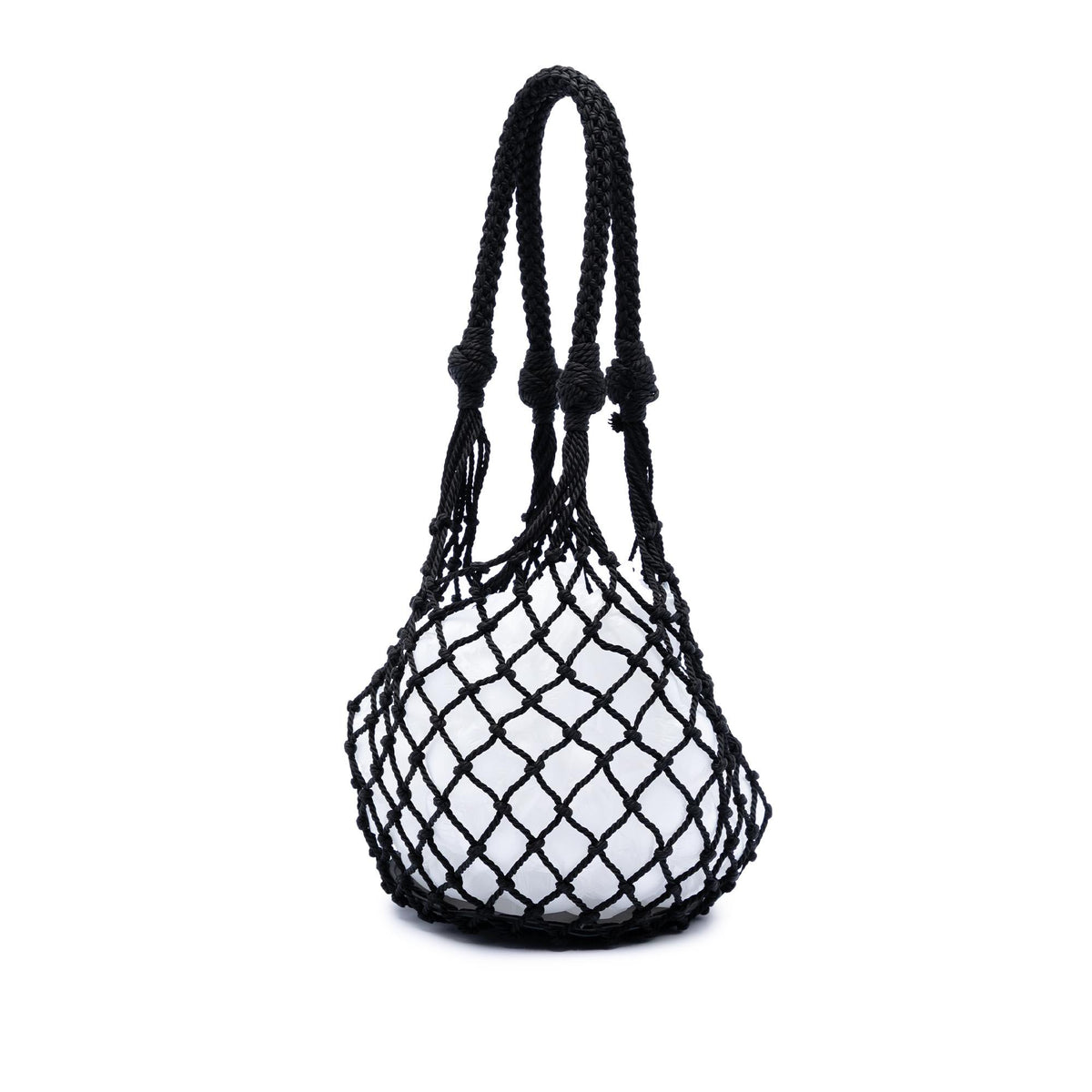 Prada Mesh and Leather Bucket Bag
