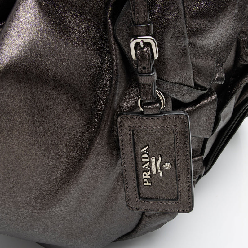 Prada ruffle shoulder bag 2025
