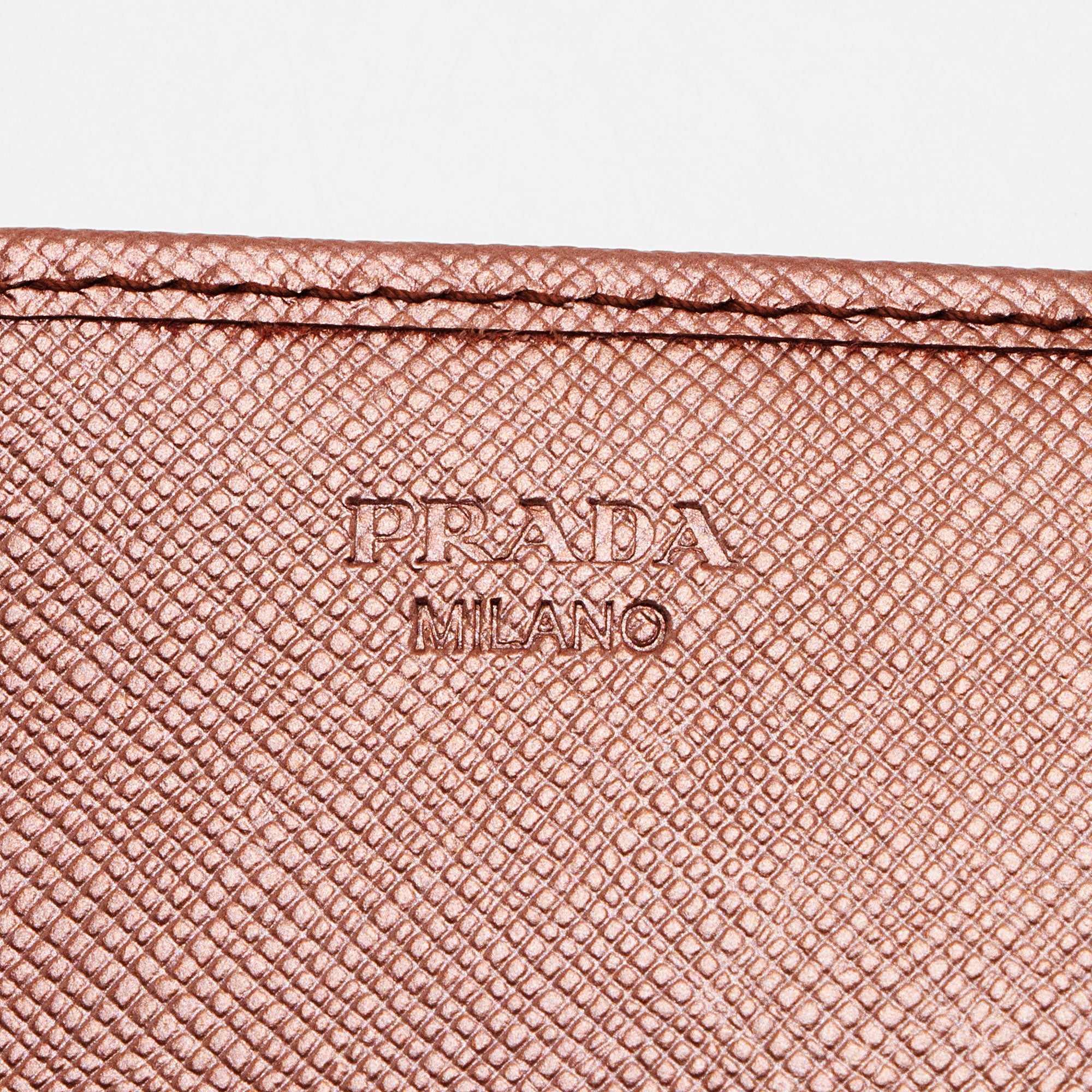 Prada Metallic Saffiano Continental Wallet (SHF-LofAvT)
