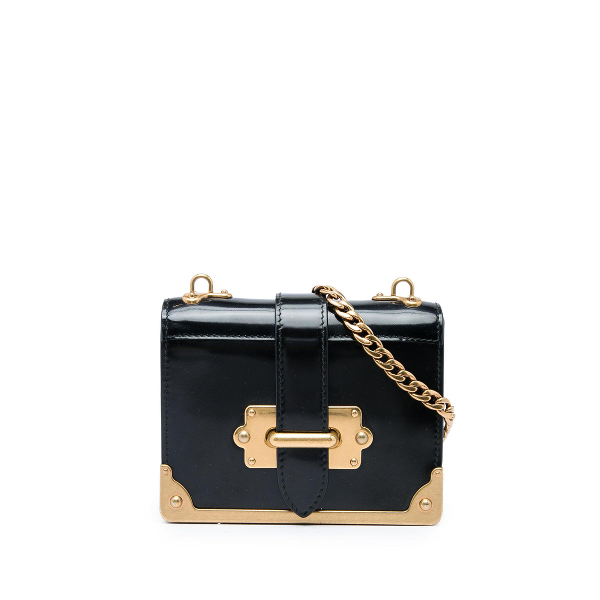 Prada Micro Spazzolato Cahier Crossbody