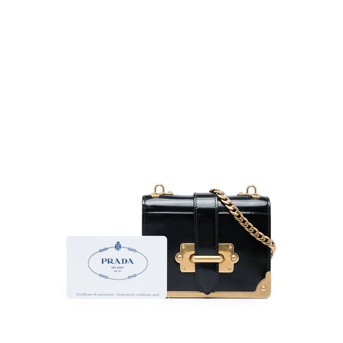 Prada Micro Spazzolato Cahier Crossbody