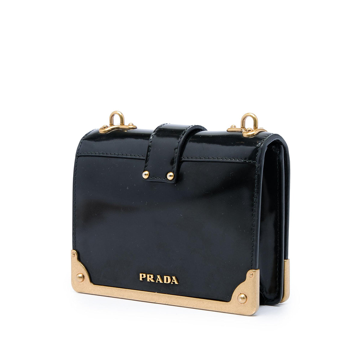 Prada Micro Spazzolato Cahier Crossbody
