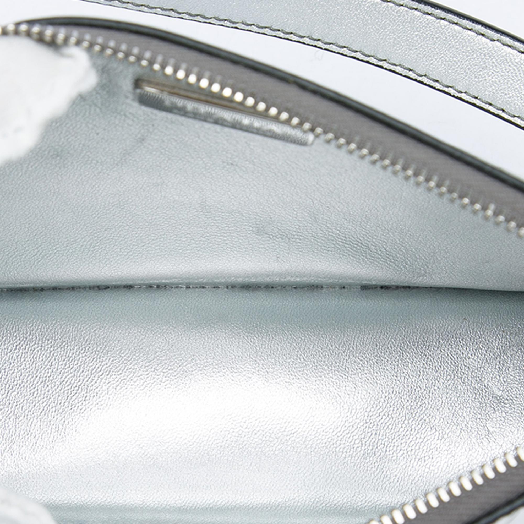 Prada Mini Metallic Spazzolato Tria Shoulder Bag